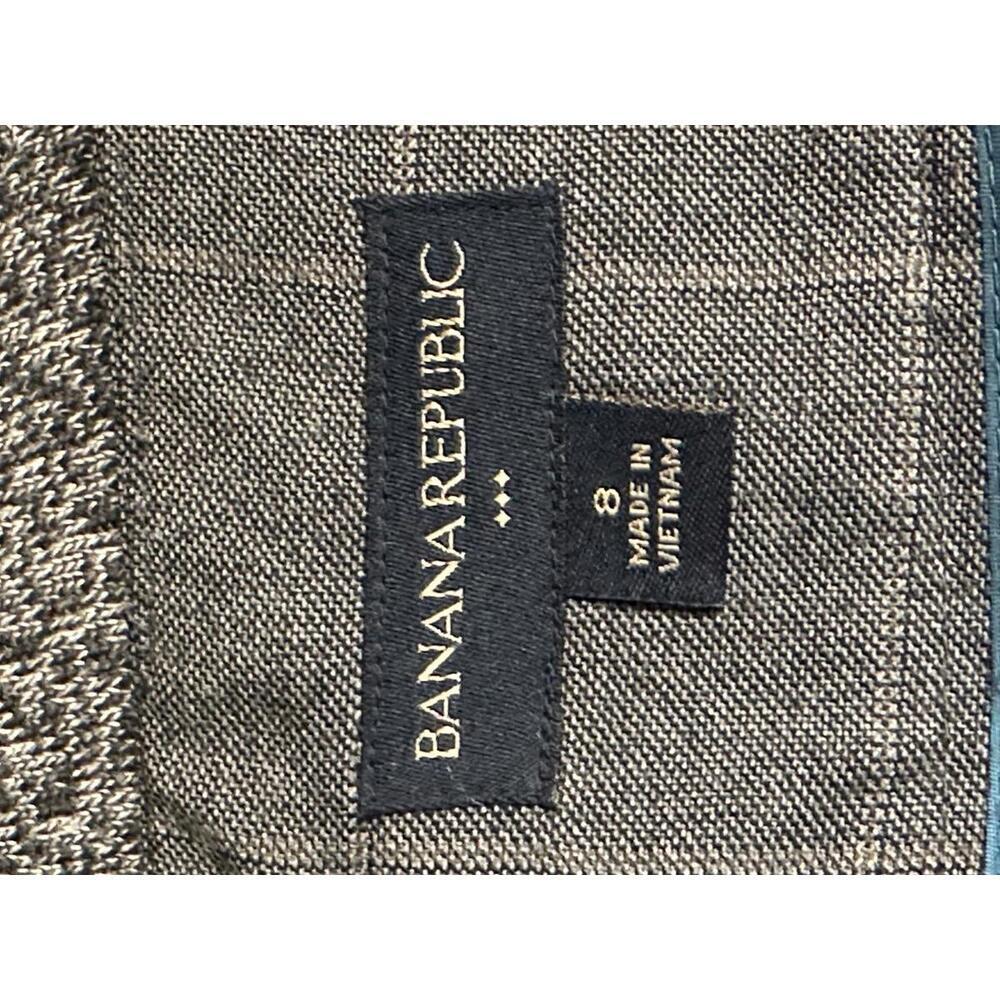 Banana Republic classic office siren gray windowpane pencil skirt Size 8 - Picture 5 of 5